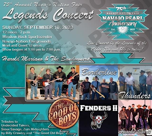 75th Annual Navajo Nation Fair LEGENDS CONCERT Window Rock