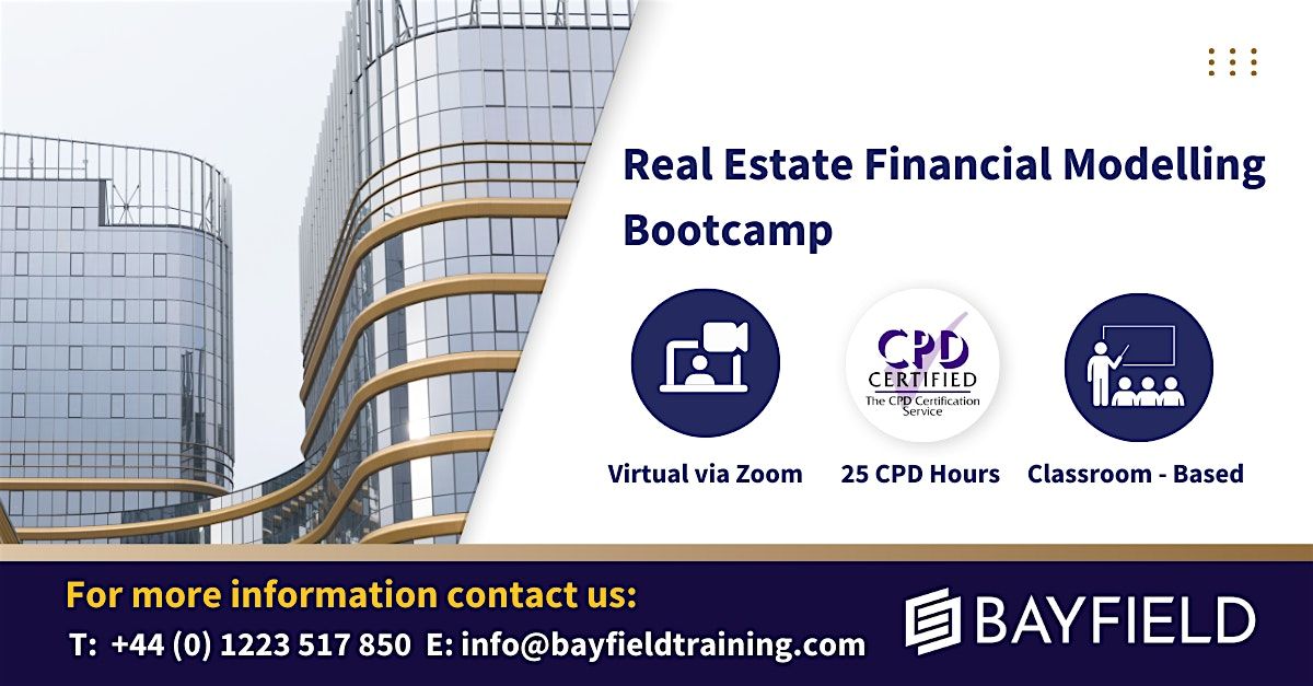 Bayfield Training - Real Estate Financial Modelling Bootcamp (In-Person)