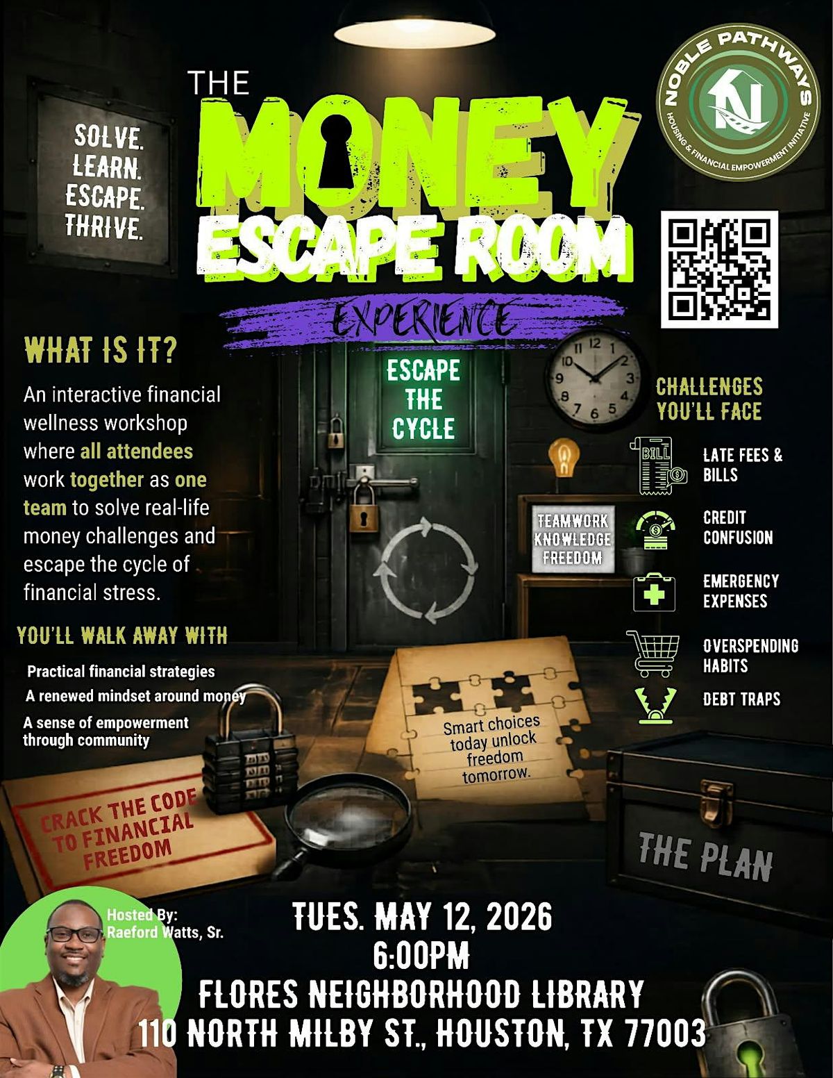 The Money Escape Room: Can You Escape the Cycle? at Flores Neighborhood ...