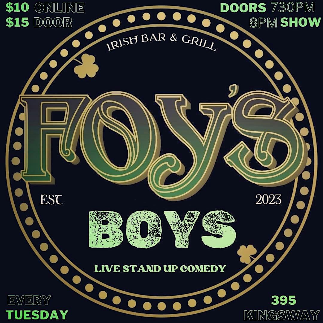 Comedy Ring Presents FOYS BOYS 8pm Live Stand-up show