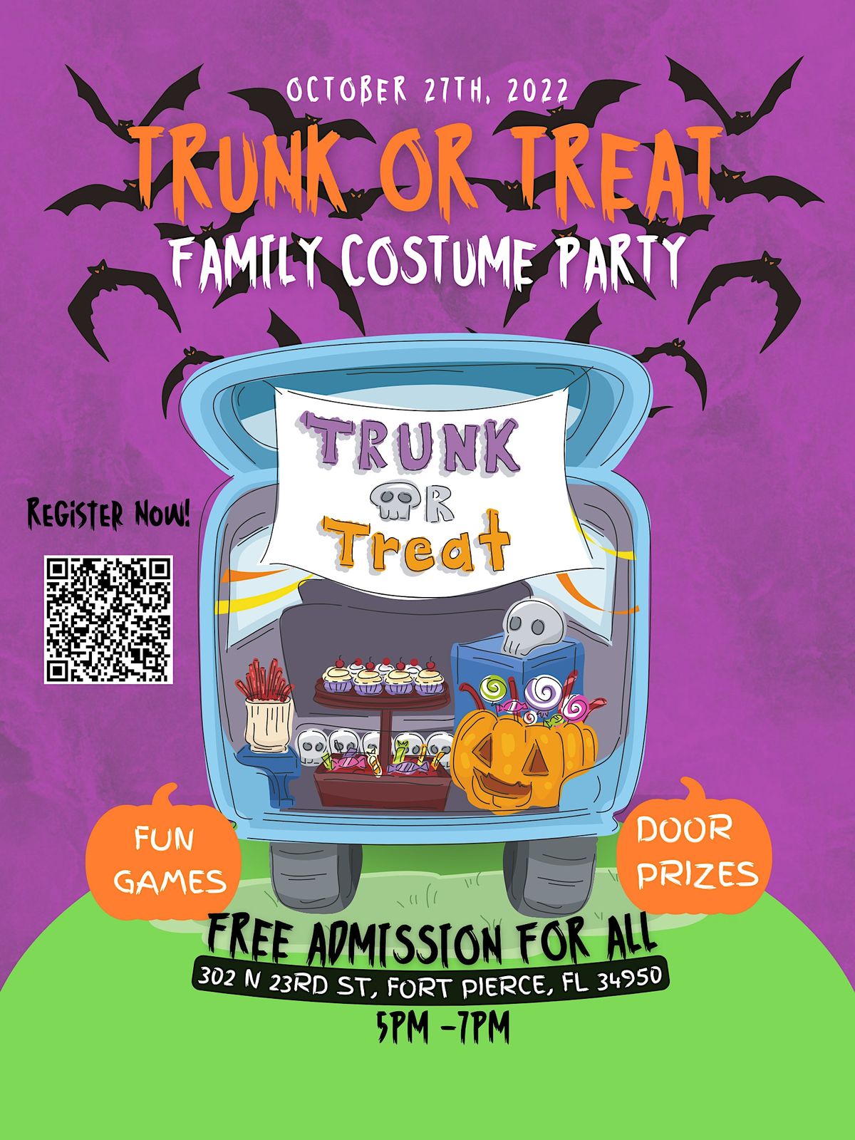 MRC Trunk or Treat | 302 N 23rd St, Fort Pierce, FL | October 27, 2022