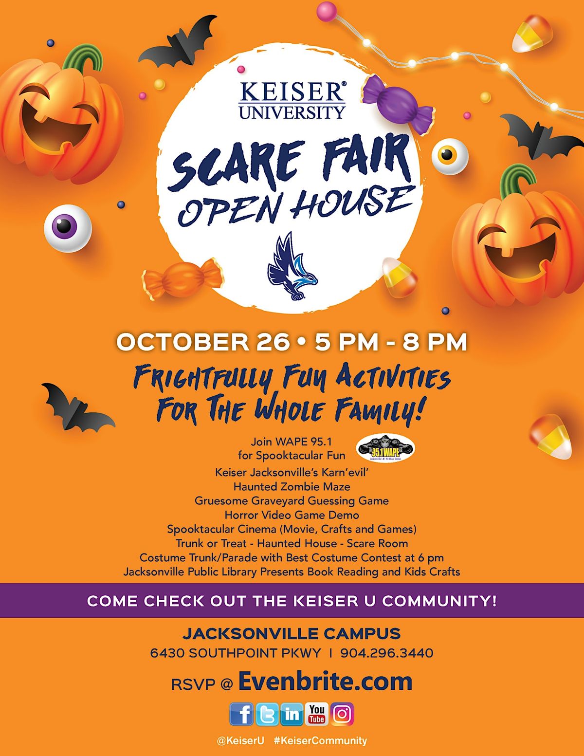 scare-fair-open-house-keiser-university-jacksonville-fl-october