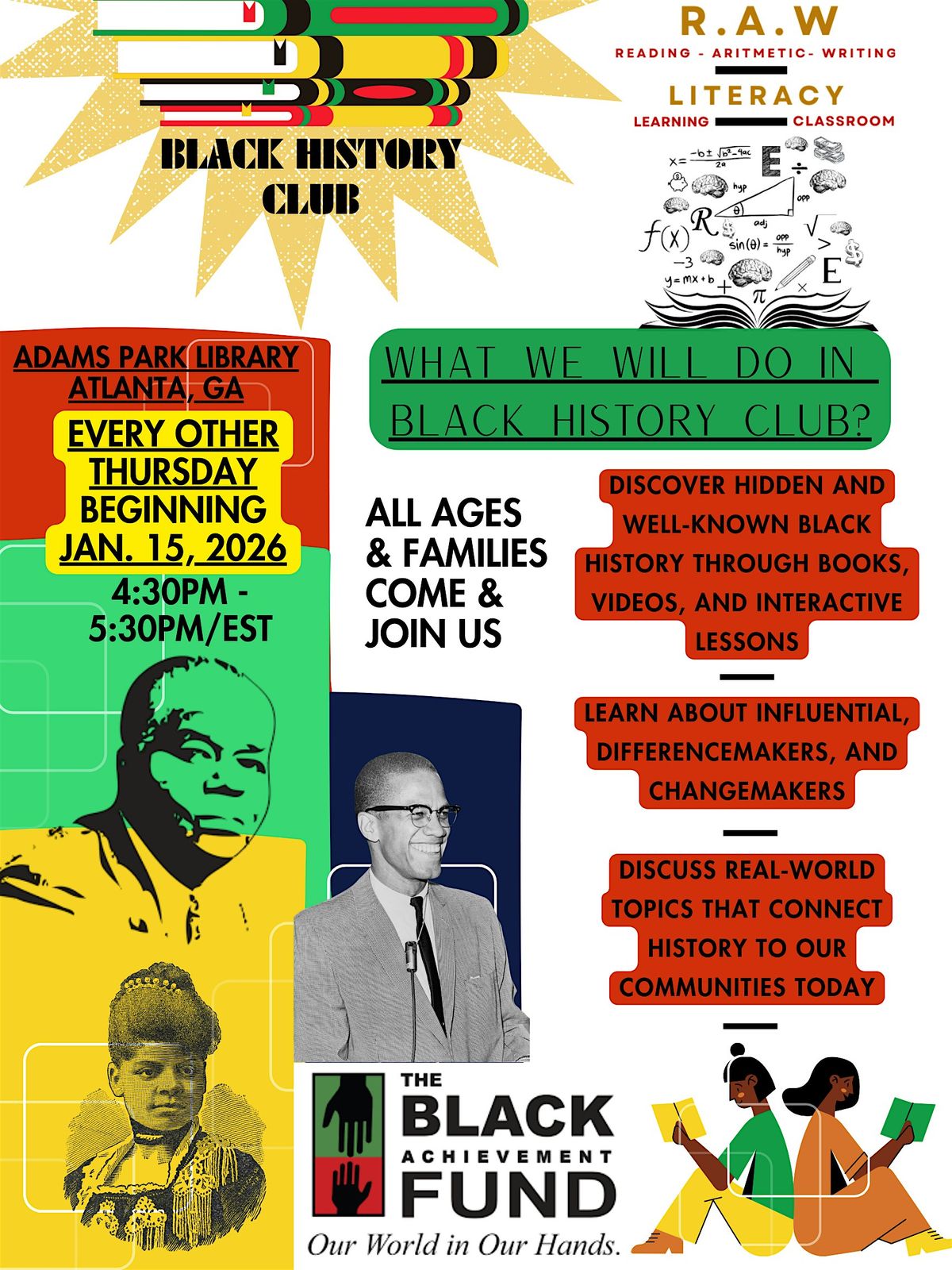 Black History Club with BAF & Fulton County Adams Park Library