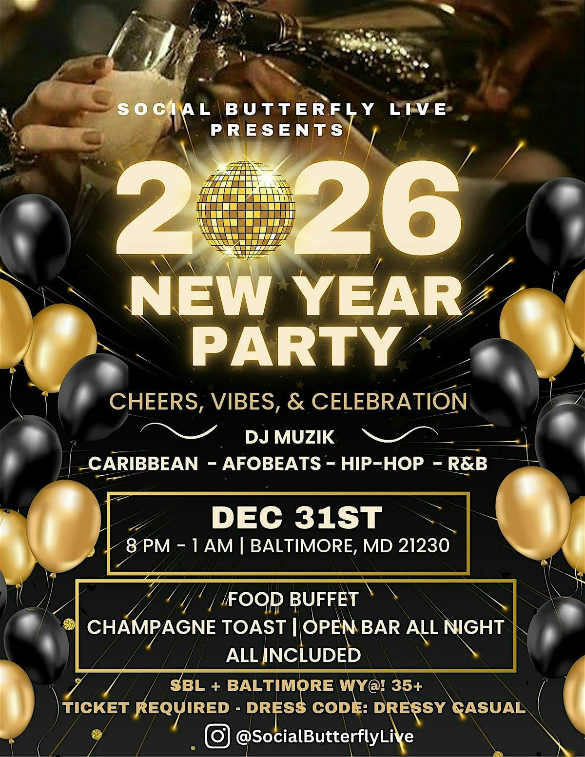 Cheers, Vibes & Celebration: SBL New Year\u2019s Eve Party 2026!