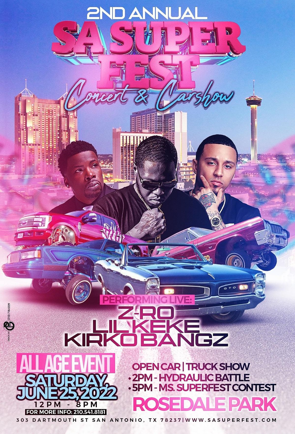 S.A. Super Fest Concert/Car Show Rosedale Park, San Antonio, TX