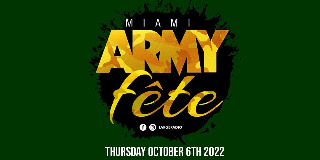 MIAMI ARMY FETE 2022 Luxurious banquet hall Ft Lauderdale, Lauderhill