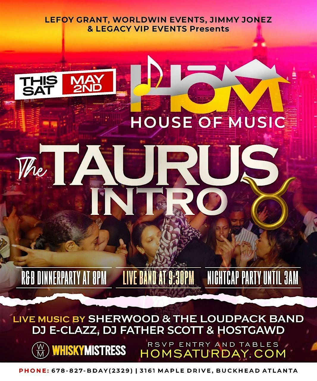 HOUSE OF MUSIC: Atlanta's #1 Rated Live Groove every Saturday!