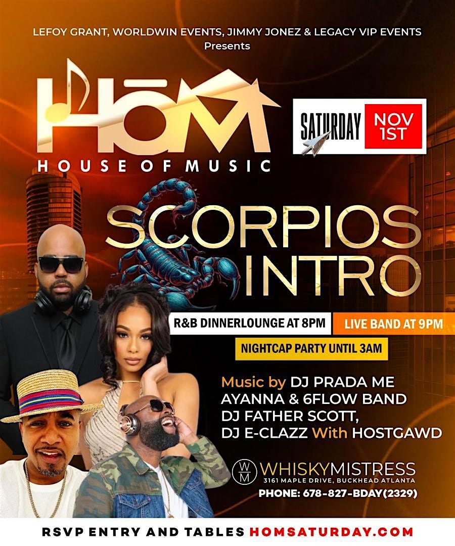 HOUSE OF MUSIC: Atlanta's #1 Rated Live Groove every Saturday!