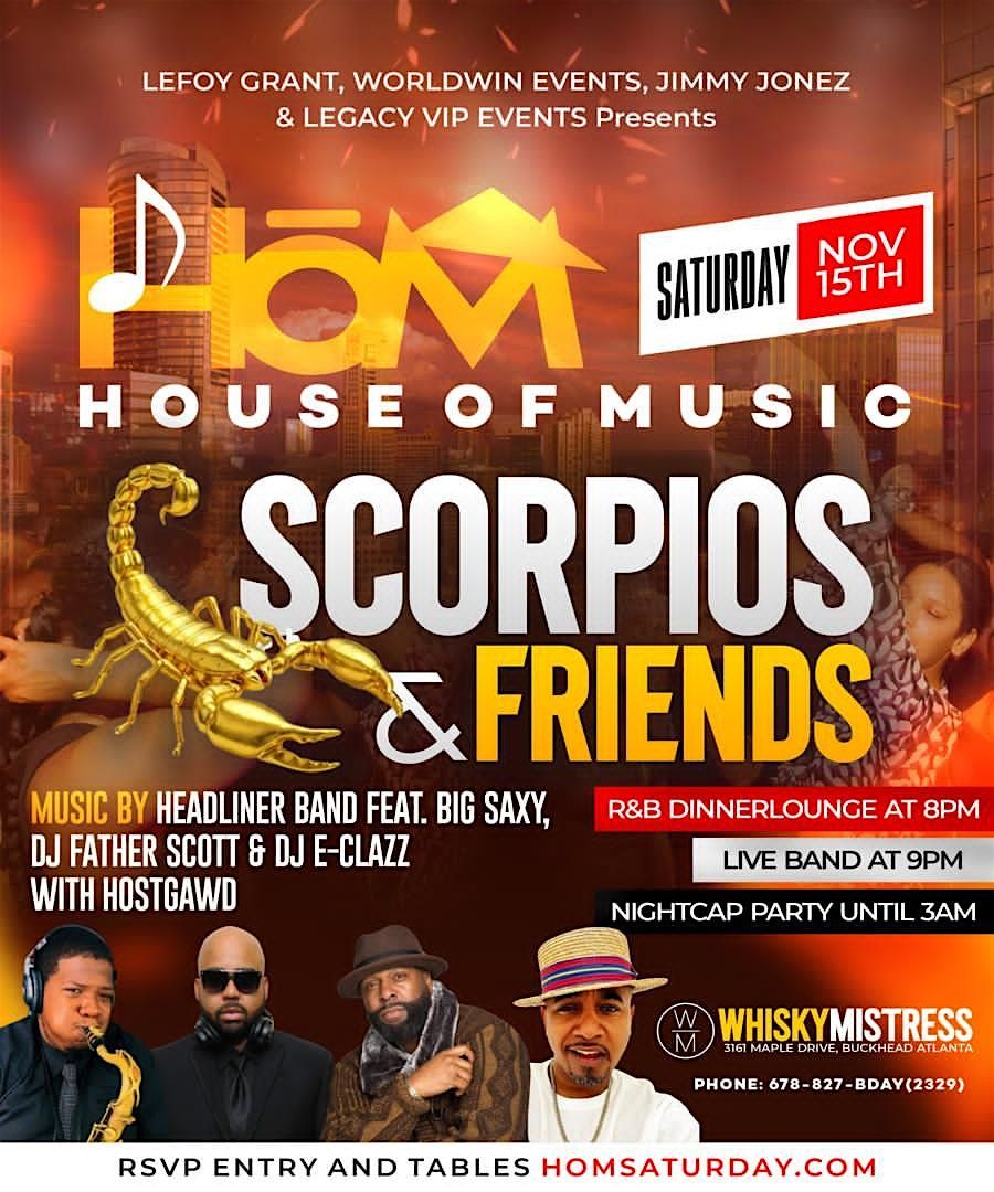 HOUSE OF MUSIC: Atlanta's #1 Rated Live Groove every Saturday!