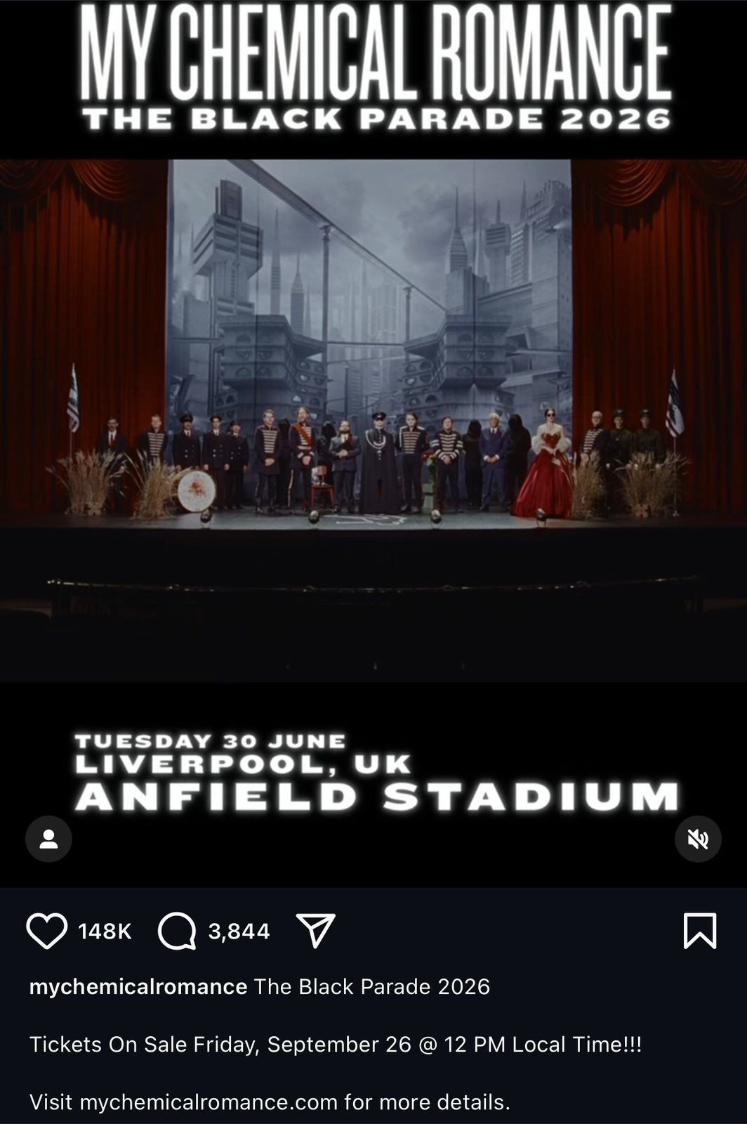 My Chemical Romance Madrid Tickets