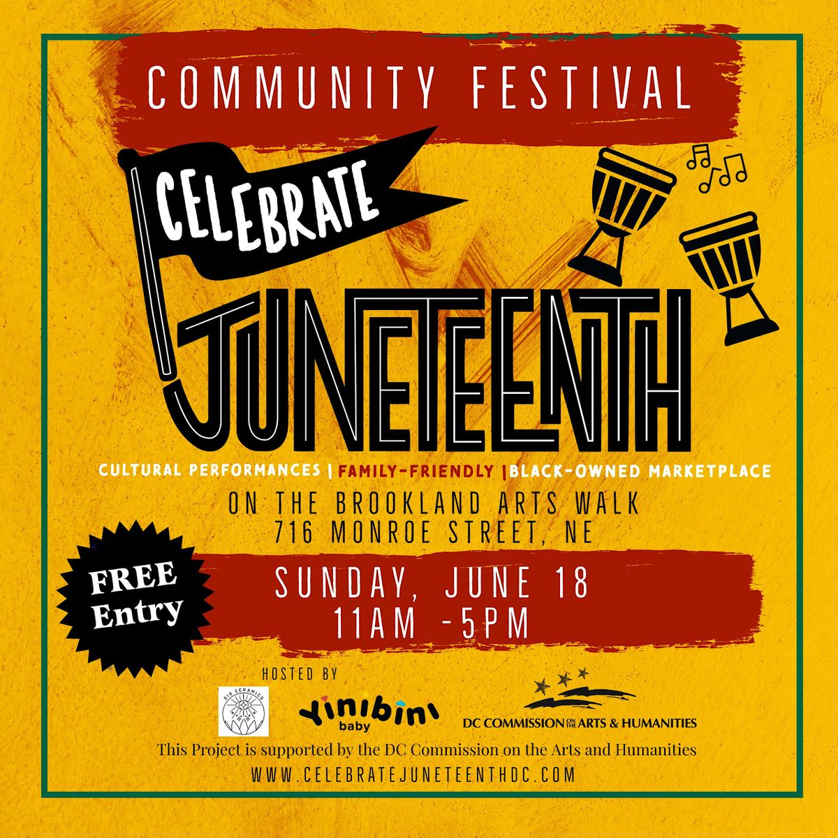 celebrate-juneteenth-brookland-arts-walk-washington-dc-june-18-2023