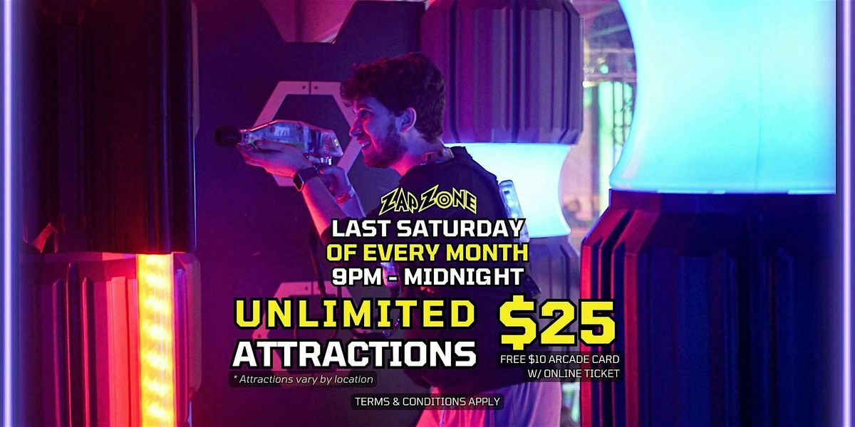 Unlimited Night | Zap Zone Waterford