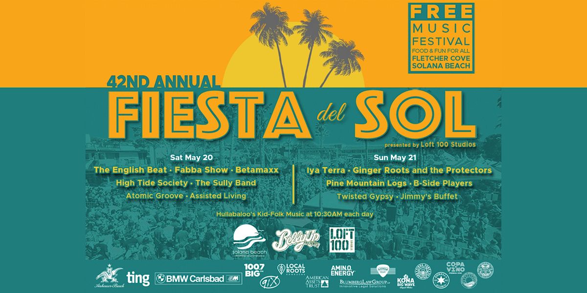 Fiesta Del Sol 2023 Fletcher Cove Park, Solana Beach, CA May 20 to