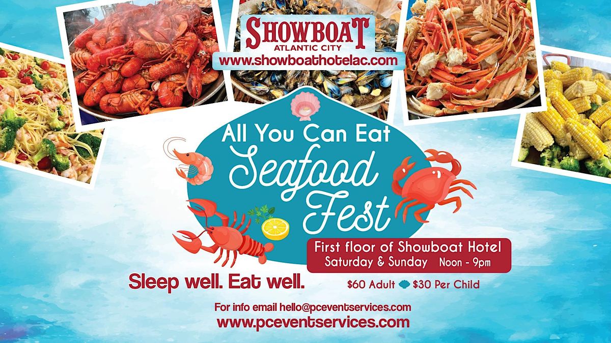 POP UP Buffet All You Can Eat Seafood at the Showboat Hotel The