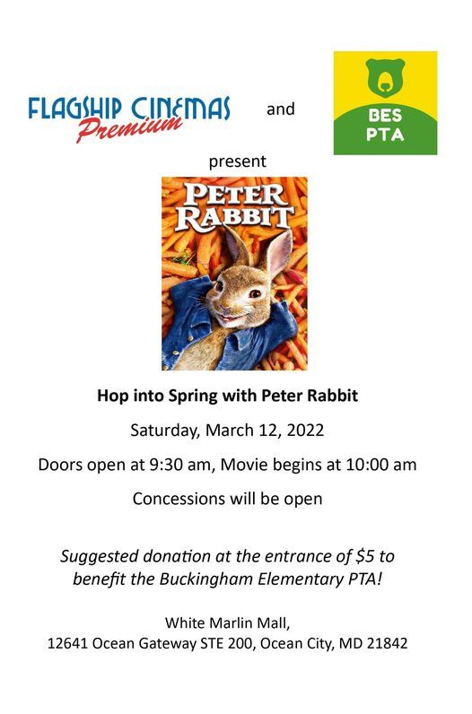 Peter Rabbit Movie Flagship Cinemas Flagship Cinemas Ocean City