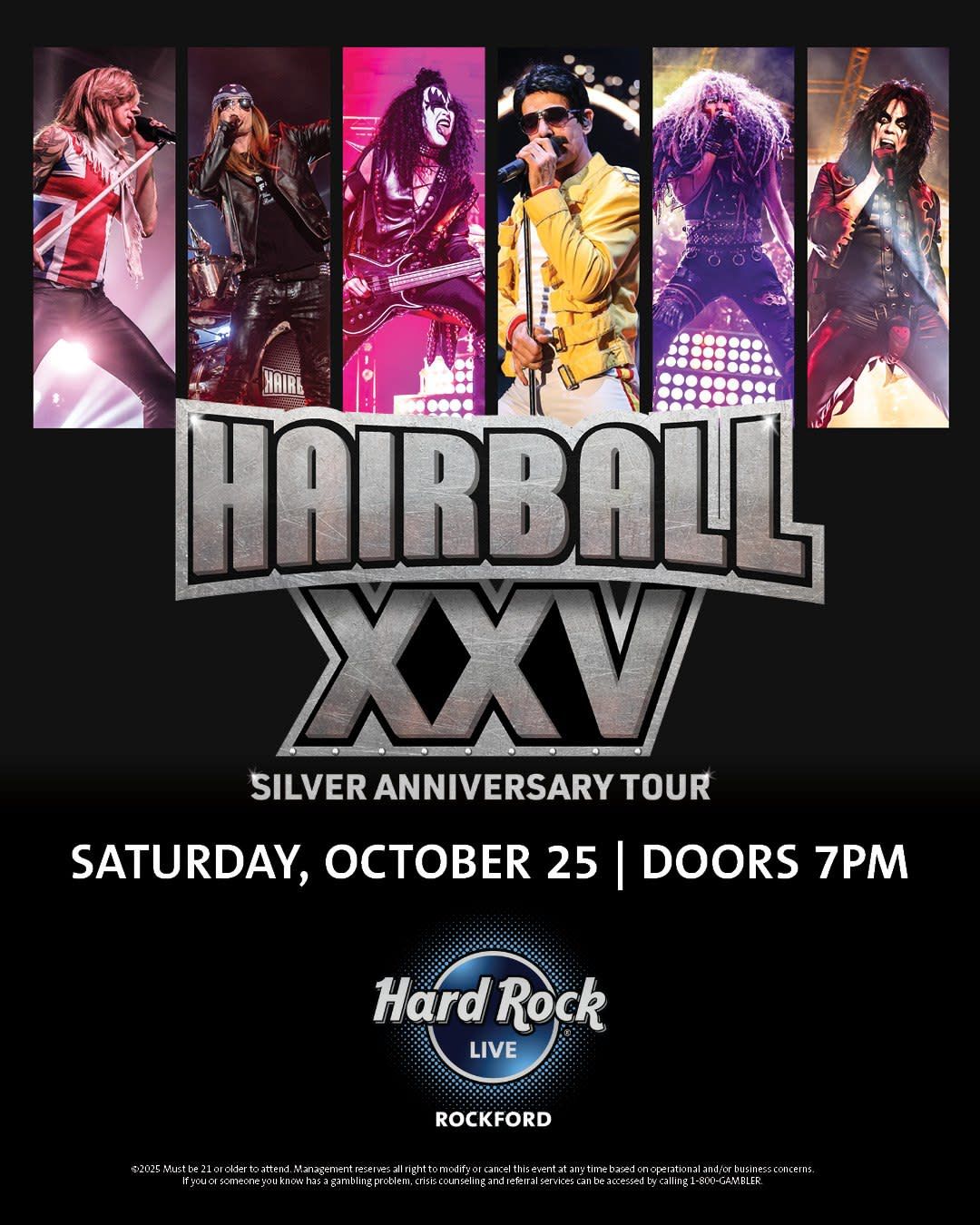 Hairball: XXV Silver Anniversary Tour at TCU Place