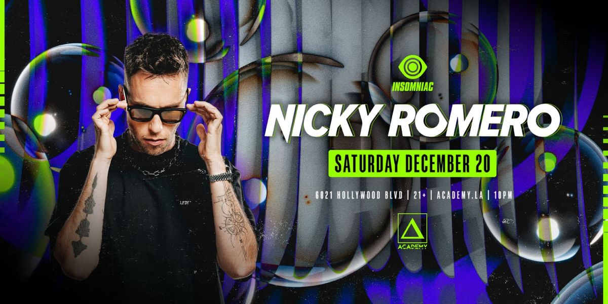 Nicky Romero at Academy Nightclub - Los Angeles