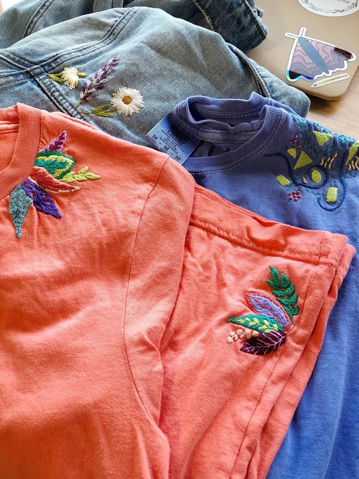 Craft Class Embroider Your Clothes! Monster, Seattle, WA August 18