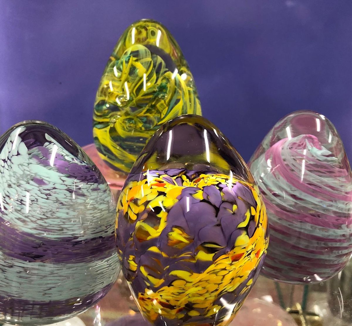 Lean into Egg Paperweights! Fun that requires a different touch