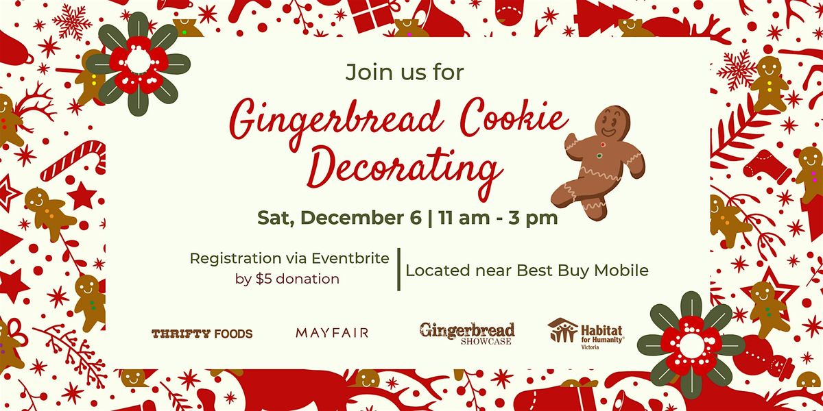 Gingerbread Cookie Decorating at Mayfair | Habitat for Humanity Victoria