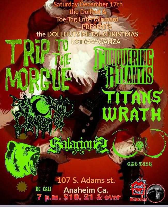 Doll Hut Metal Christmas Extravaganza with Conquering Atlantis, Trip to