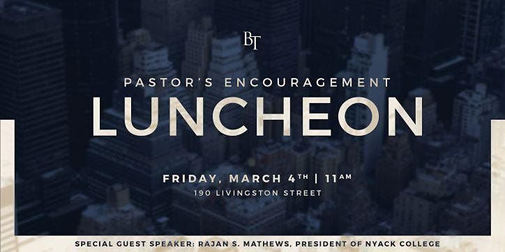 Pastor's Encouragement Luncheon