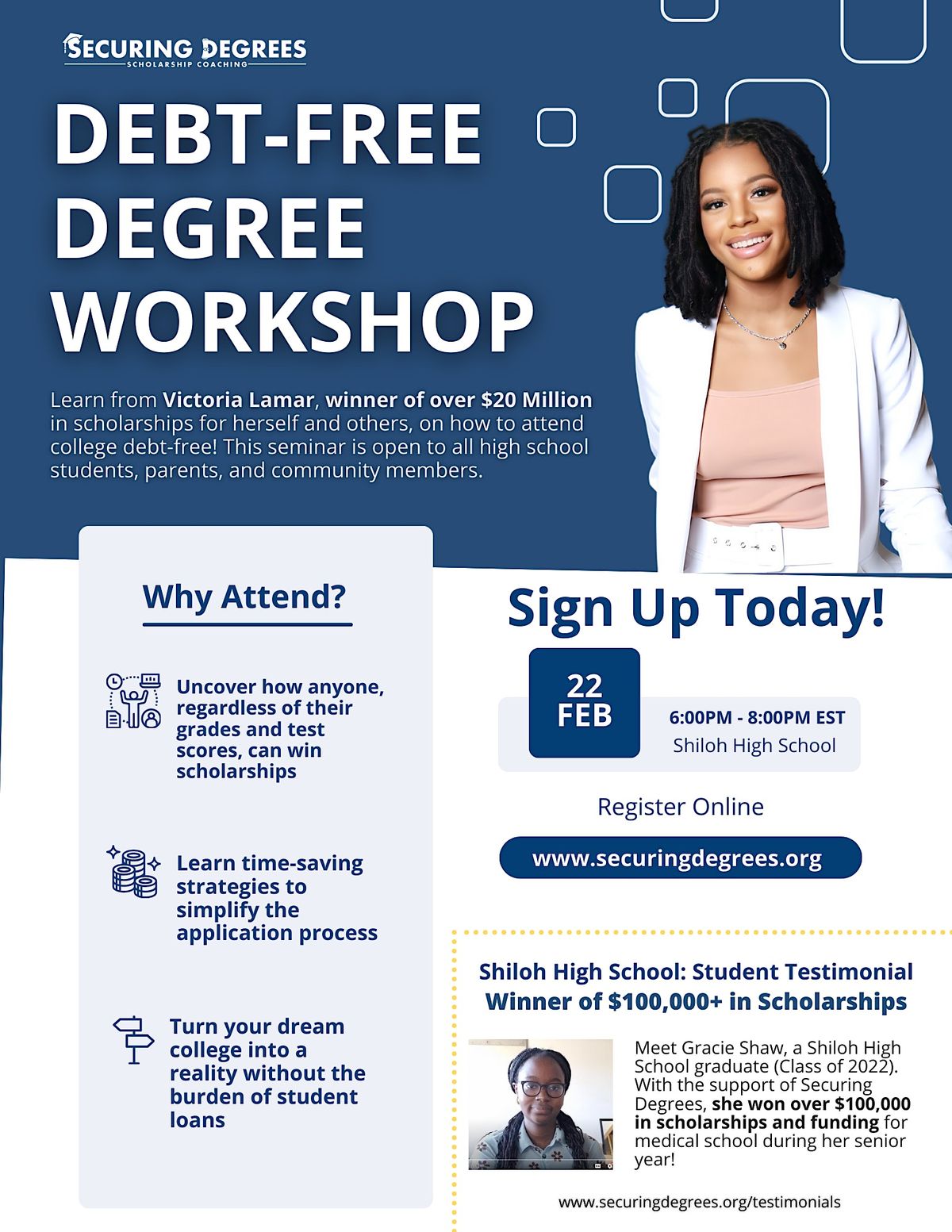 Debt-Free Degree Workshop | Shiloh High School, Snellville, GA ...