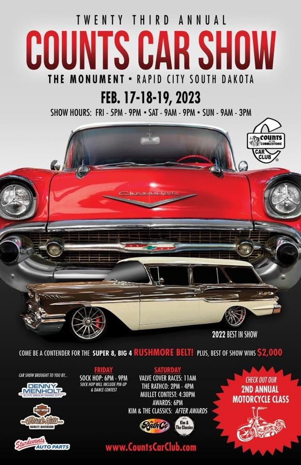 23rd Annual Counts Car Club Car Show The Monument, Rapid City, SD