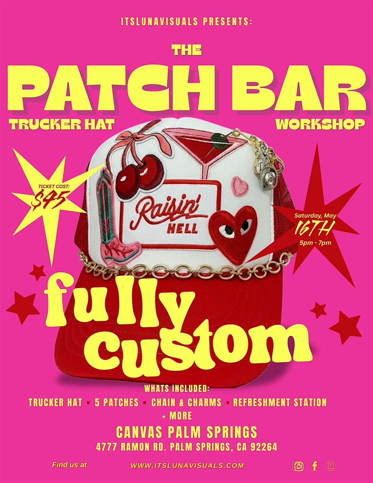 The Patch Bar: Trucker Hat Workshop