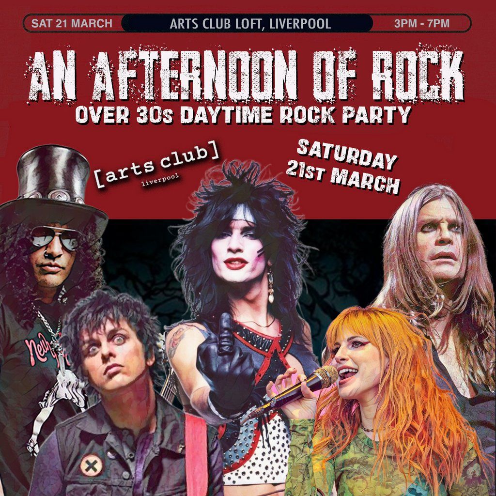 An Afternoon of Rock: LIVERPOOL (Over 30s Rock\/Metal) 3pm-7pm