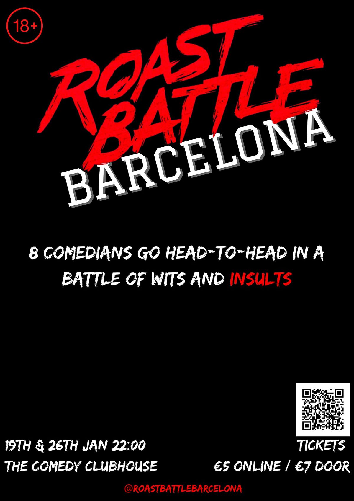 Roast Battle Barcelona \u2022 Comedy Roast in English \u2022 Thursday