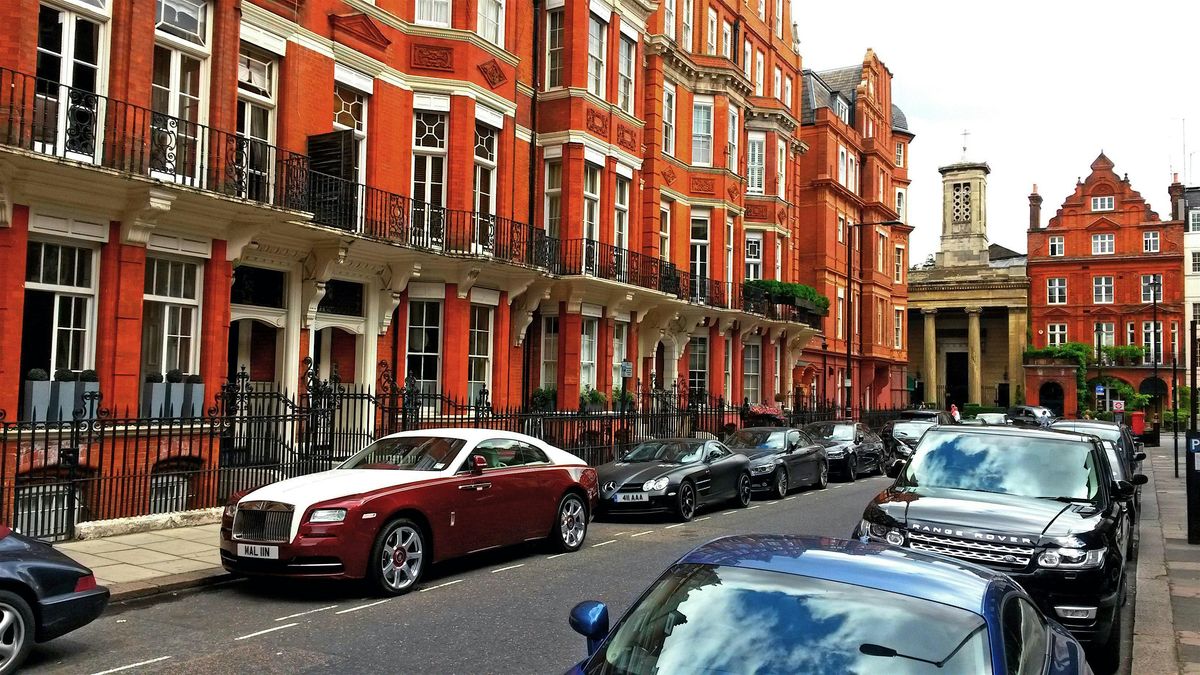 Mayfair Walk - the expensive squares on the Monopoly board.