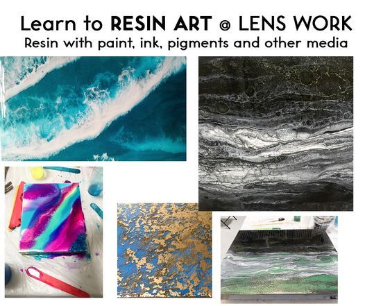 Resin Art workshop with paint,ink & other materials