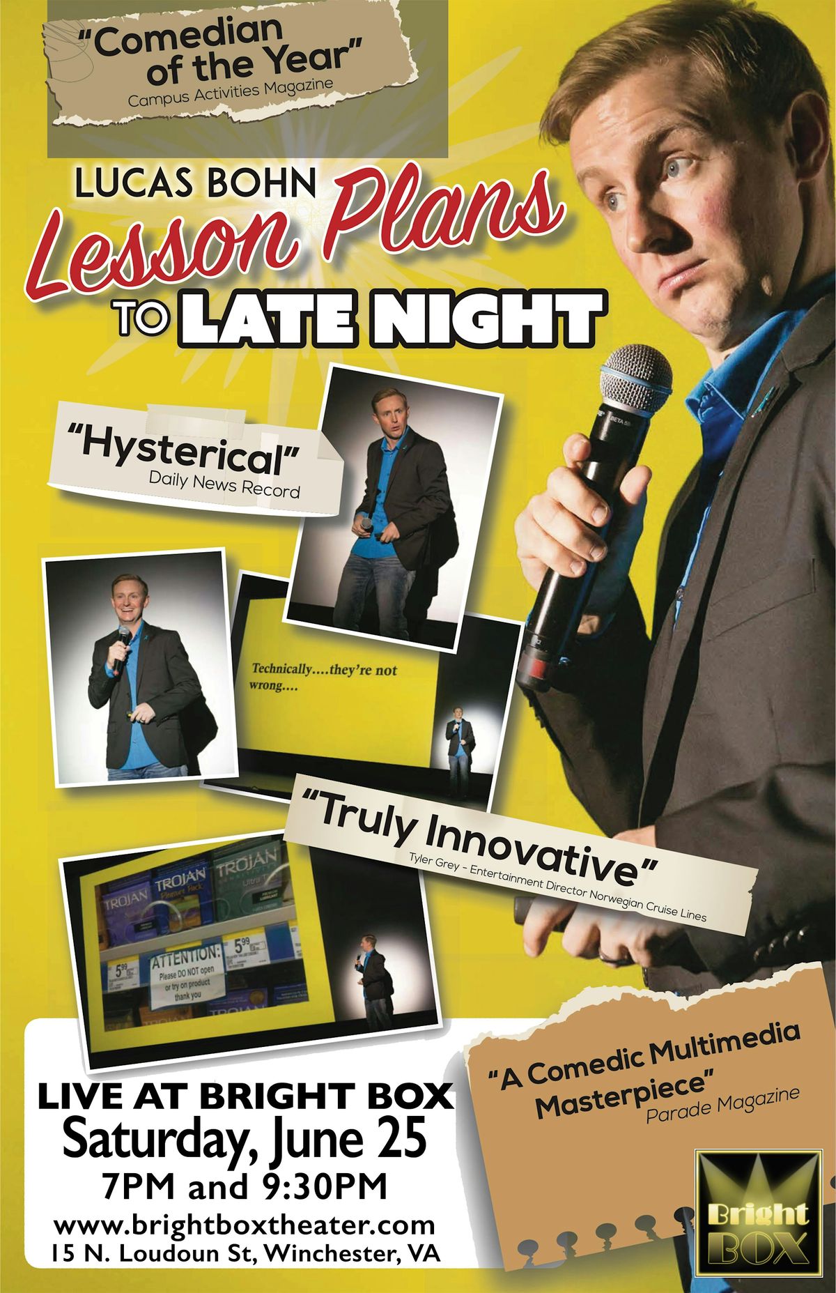 Lucas Bohn's 'Lesson Plans To Late Night'
