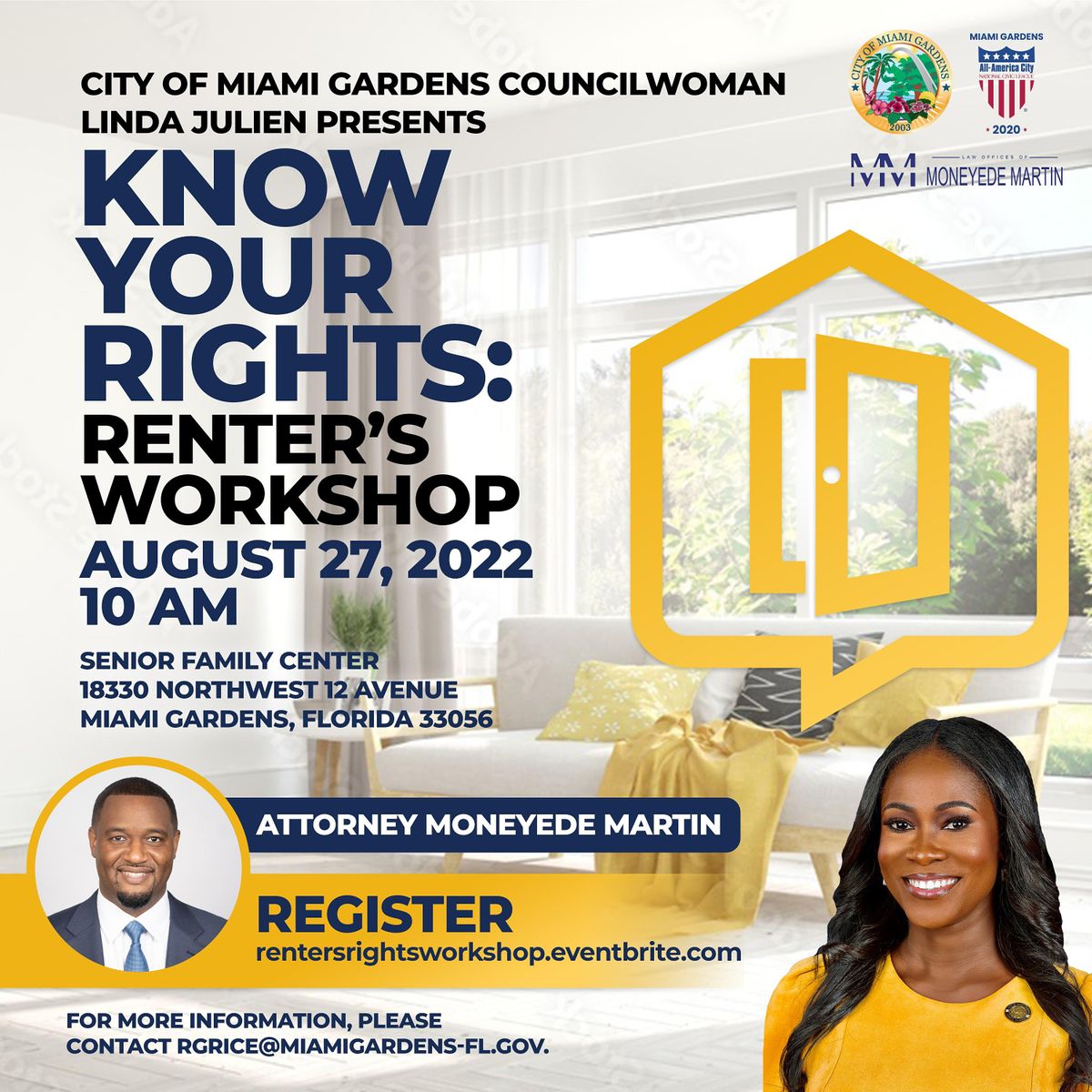 Know Your Rights Renter’s Senior Family Center, Miami