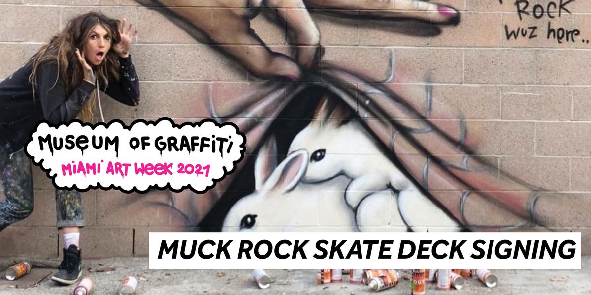 \u201cScarface" Skate Deck Signing with Muck Rock at Museum of Graffiti