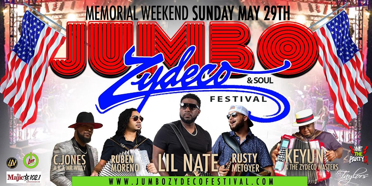 JUMBO ZYDECO + SOUL FESTIVAL 13104 S Post Oak Rd, Houston, TX May