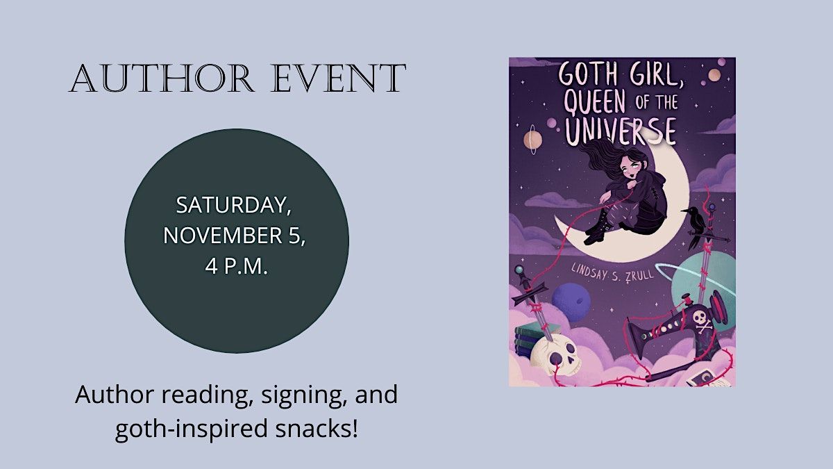 'Goth Girl, Queen of the Universe' author visit