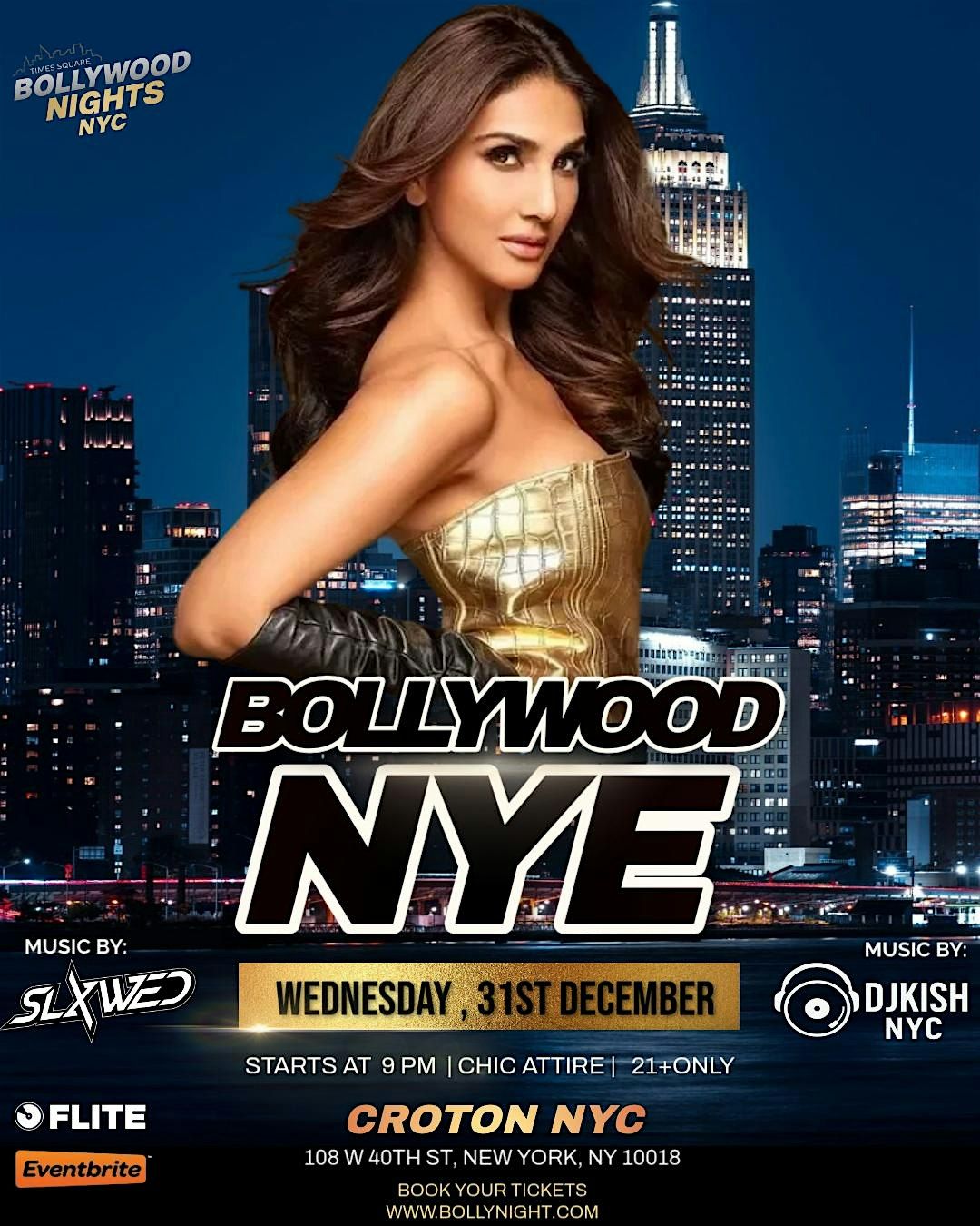 New Year Eve 2026 Bollywood Nights @ Croton NYC