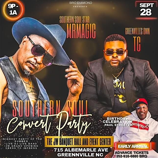 Southern Soul Concert Party at 715 Albemarle Ave, Greenville on 28th ...