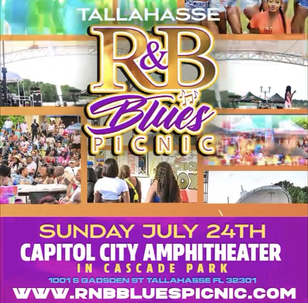 RNB BLUES PICNIC TALLAHASSEE Capital City Amphitheater, Tallahassee