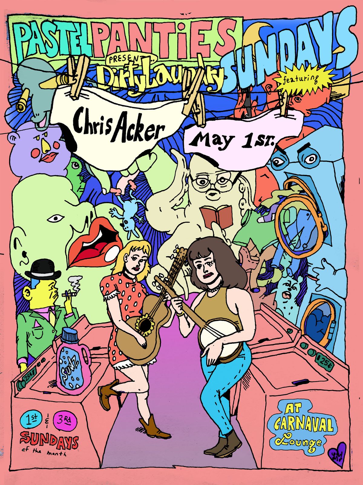 Pastel Panties Dirty Laundry Sundays with Chris Acker Carnaval Lounge