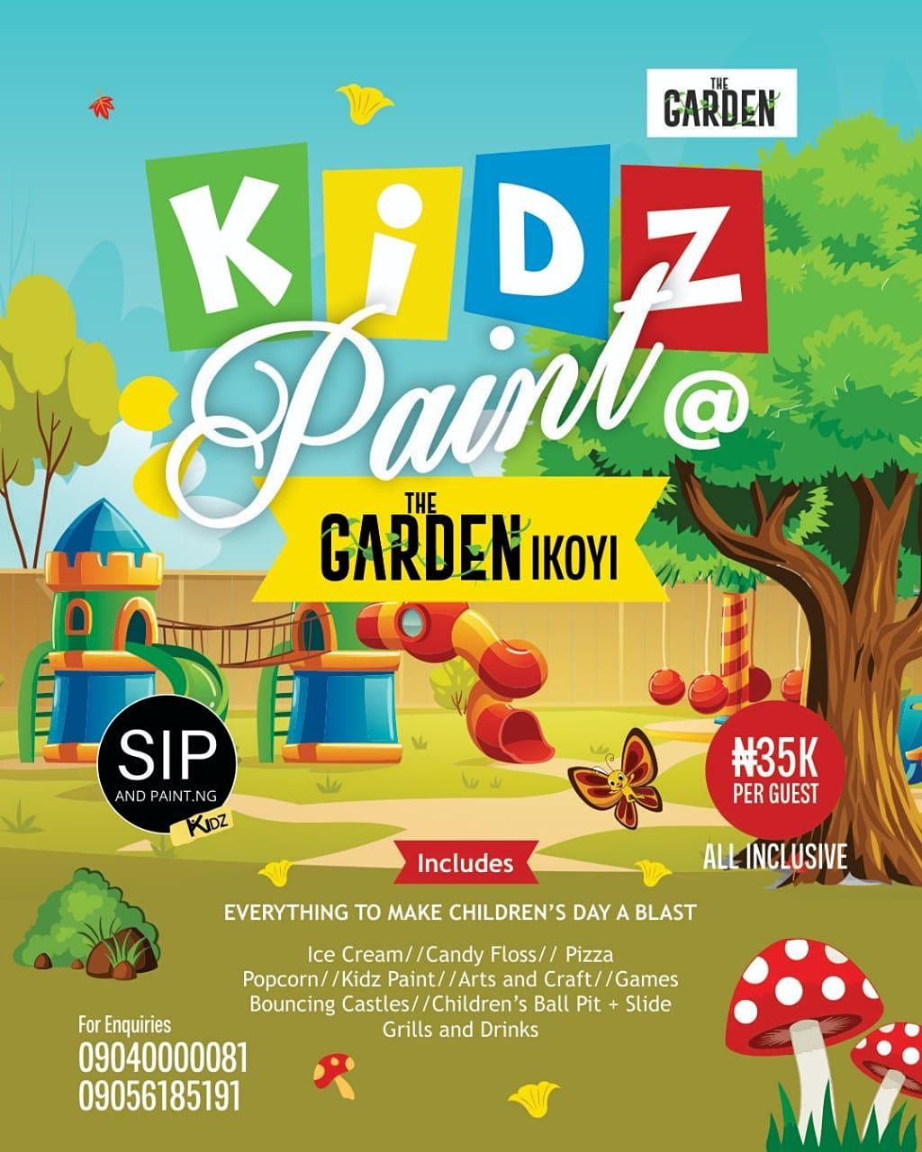 Kidz Paint at The Garden Ikoyi-Childrens Day in Lagos: Fun things for ...