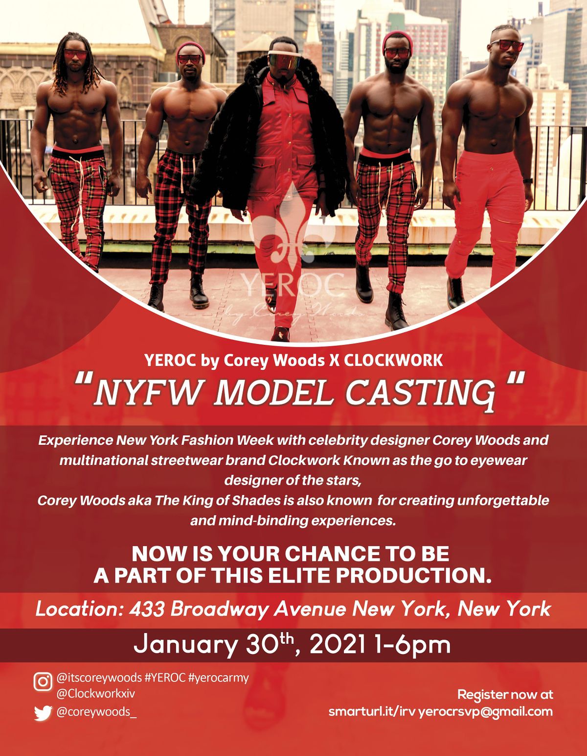 NY Fashion Week Model Casting for Celebrity Designer Corey Woods 433