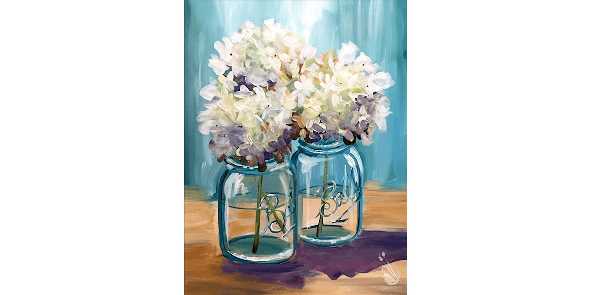 Calm and Comforting Hydrangeas - Paint and Sip in Austin | Classpop!\u2122