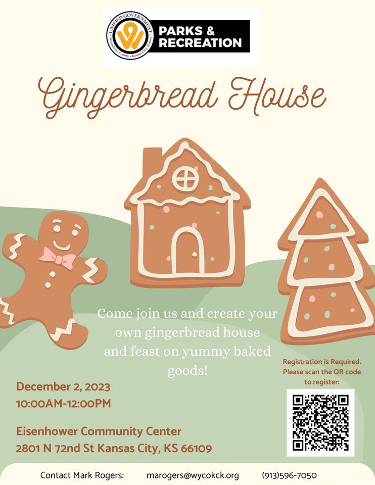 UG Parks & Recreation Holiday Events Gingerbread Houses Eisenhower
