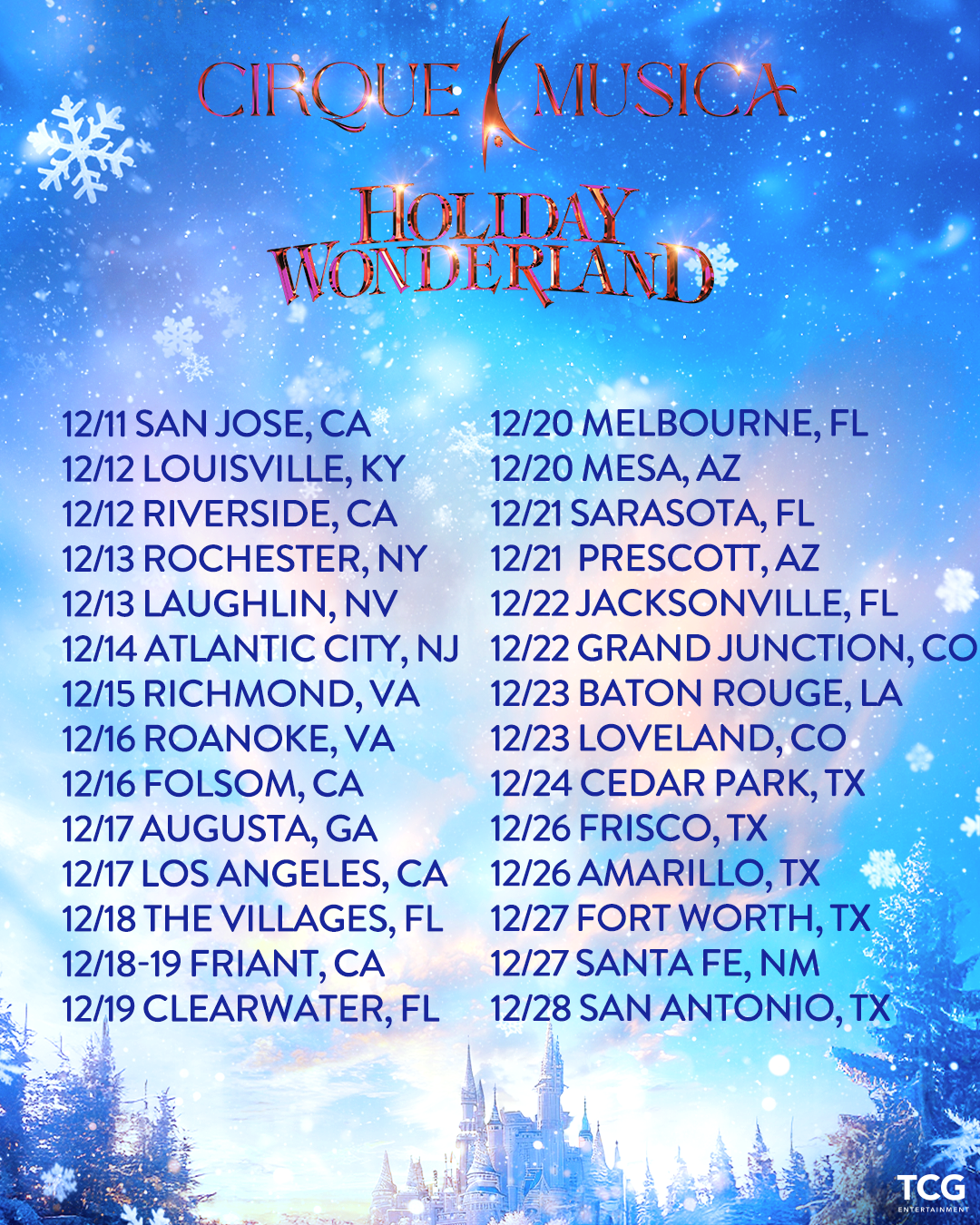 Cirque Musica Holiday Wonderland at First Interstate Center for the Arts