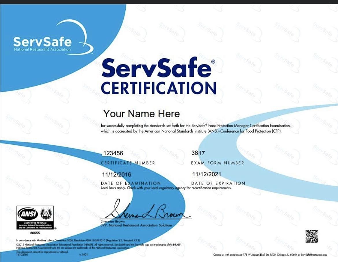 ServSafe Food Manager Certification Class/Exam Monroe Civic Center ServSafe Food Manager Certification Class/Exam Monroe Civic Center