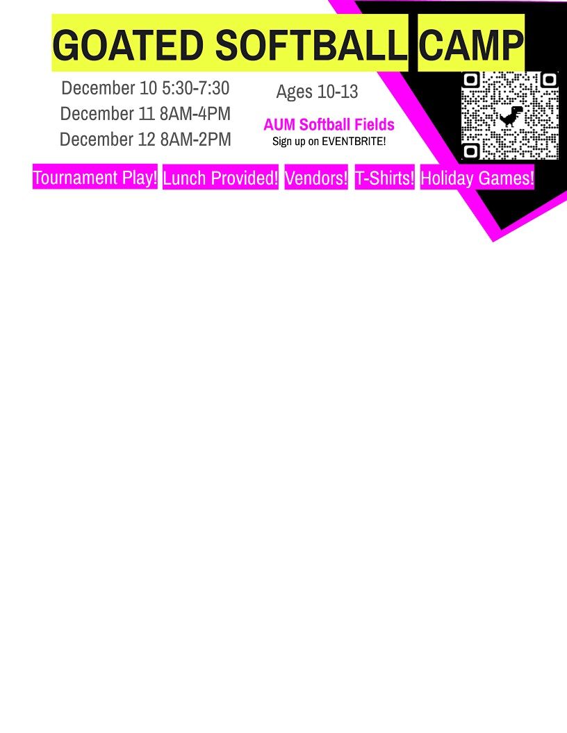 GOATED Softball Camp