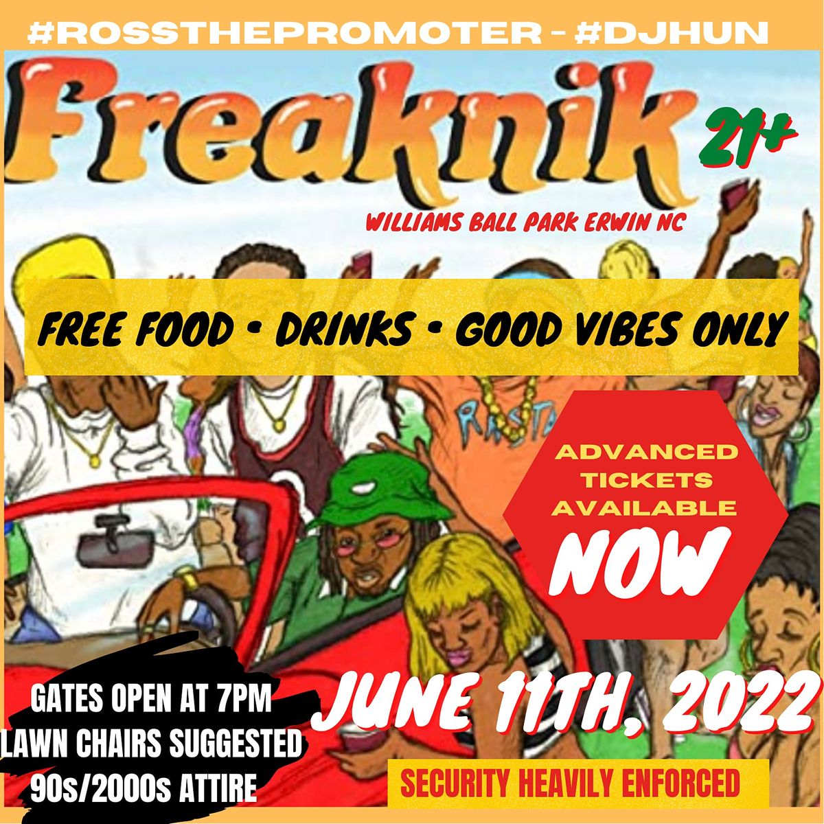 FREAKNIK 2022 2349 Bunnlevel Erwin Rd June 11 to June 12